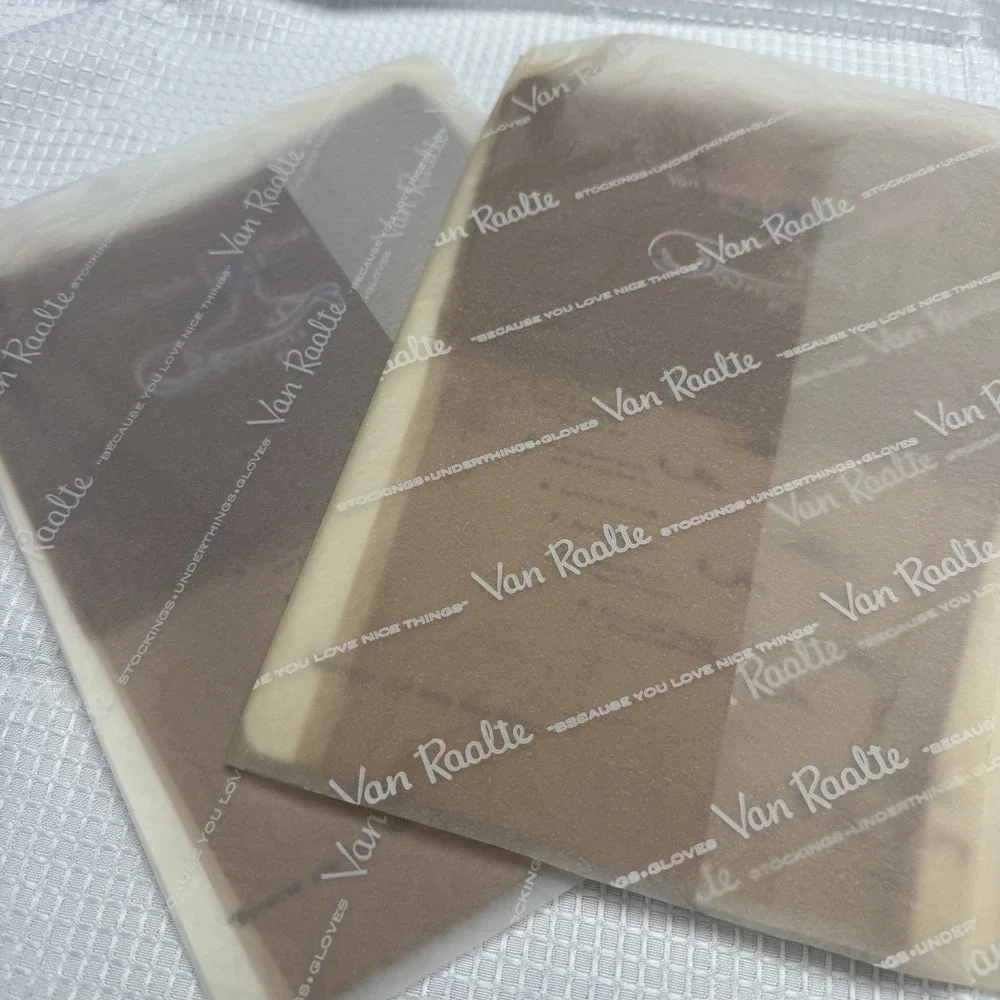 2- 50s VAN RAALTE Nines Sheer Highlight 8.5P Nylon Hose Stockings Seams New Box